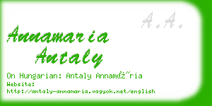 annamaria antaly business card